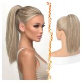 BARSDAR STRAIGHT BLONDE PONYTAIL EXTENSION - 16 IN