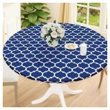 SMIRY ROUND PICNIC TABLECLOTH, WATERPROOF ELASTIC
