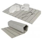 LARGE STONE DISH DRYING MAT FOR KITCHEN COUNTER, E