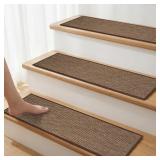 STAIR TREADS NON SLIP FOR WOODEN STEPS INDOOR 9"X3