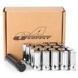 GASUPPLY 1/2-20 LUG NUTS CHROME, 2" 50MM TALL CONE