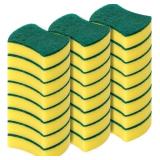 KITCHEN CLEANING SPONGES,24 PACK ECO NON-SCRATCH F