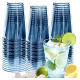 GLOWSERVE 50 PACK 12 OZ BLUE DISPOSABLE PLASTIC CU