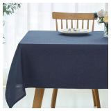 MAXMILL RECTANGULAR TABLECLOTH LINEN TEXTURE STAIN