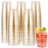JOLLY CHEF 100 PACK 10 OZ GOLD GLITTER DISPOSABLE