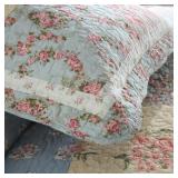 COTTON BEDSPREAD QUILT BEDDING SETS 3 PIECES REVER