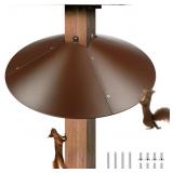 QUALIREY 21.5" METAL SQUIRREL PROOF BAFFLE, FOR 4