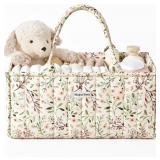 BLISSFUL DIARY FLORAL DIAPER CADDY ORGANIZER, STYL