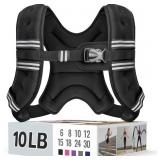 ZEERUN WEIGHTED VEST, 6LB/8LB/10LB/12LB/15LB/18LB/