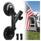 FLAG POLE MOUNT FOR CAR RVS, SUCTION CUP FLAGPOLE