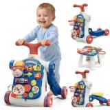 HYES 5 IN 1 BABY PUSH WALKER FOR BABY BOY, BLUE |