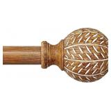 QDWIS WOOD CURTAIN RODS FOR WINDOWS 66 TO 120 INCH