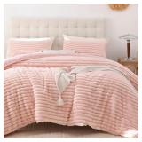 SMOOFY FLUFFY FULL SIZE COMFORTER SETS 3 PIECES -