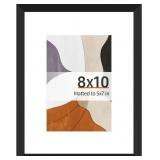 8X10 BLACK PICTURE FRAME, TABLETOP & WALL DISPLAY