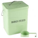 BIRD SEED STORAGE CONTAINER AIRTIGHT,5~6LB METAL B