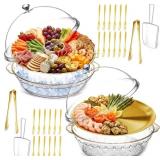 BADERKE 11.8" CHILLED SERVING TRAY FOR PARTIES WIT