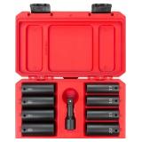 TEKTON 1/2 INCH DRIVE IMPACT LUG NUT SOCKET SET, 9