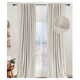 100% BLACKOUT SHIELD LINEN TOTAL BLACKOUT CURTAINS