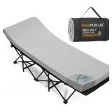 CYMULA CAMPING COT PAD 2 INCH MEMORY FOAM, CAMPING