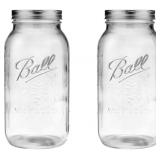 BALL 64 OUNCE JAR, WIDE MOUTH, SET OF 2