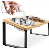 RAISED CAT BOWLS FOR INDOOR CATS BY WINTRUFFLES, E