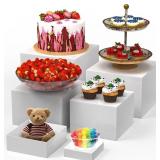 6 PCS BUFFET RISERS, FOOD RISERS FOR BUFFET TABLE,