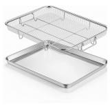 E-FAR AIR FRYER BASKET FOR OVEN, LARGE 16" X 12" S