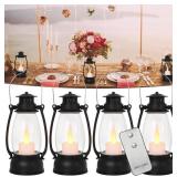 VINTAGE LANTERN DECOR, 4-PACK CANDLE LANTERN WITH