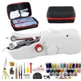 HANDHELD SEWING MACHINE WITH BLACK STORAGE CASE AN