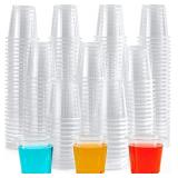LILYMICKY 500 PACK 2 OZ PLASTIC SHOT GLASSES, 2 OU