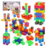 BANANMELONBM 100 PCS MAGNETIC BLOCKS - TRANSPARENT