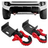 FRONT DEMON TOW HOOK BRACKETS WITH 3/4IN SHACKLE D