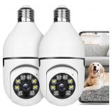 UPULTRA LIGHT BULB SECURITY CAMERA OUTDOOR 2PACKS
