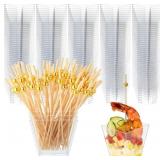 REALLNAIVE 4 OZ 150 PCS MINI APPETIZER CHARCUTERIE