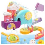 CUTE STONE BABY BATH TOYS, NO HOLE FLOATING SQUIRT