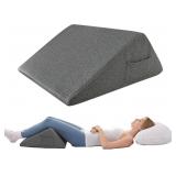 BEDLUXE KNEE WEDGE PILLOW - MEMORY FOAM LEG SUPPOR