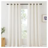 RYB HOME LINEN SHEER CURTAINS 95 INCHES LONG FOR L