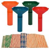 L LIKED 150 ASSORTED FLAT STRIPED COIN WRAPPERS &