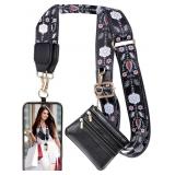 CLIP AND GO STRAP FOR PHONE WITH WALLET CROSSBODY,