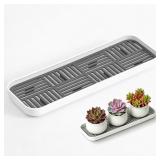 1 LOT OF 3-DOUBLE LAYER PLANT SAUCER WITH ELEVATED