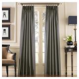 CURTAINWORKS MARQUEE FAUX SILK PINCH PLEAT CURTAIN