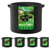 LAND GUARD 4-PACK FABRIC GROW BAGS 5 GALLON, THICK