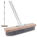 STAINLESS STEEL WIRE SCRUB BRUSH WITH LONG HANDLE