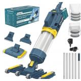 $220 VUCAKI 5-IN-1 CORDLESS POOL VACUUM WITH 14" 8