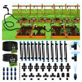 BONVIEE 247FT DRIP IRRIGATION SYSTEM, 50FT 5/16" M