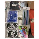 1 LOT ASSORTED CRAFTING & DECORATIVE SUPPLIES