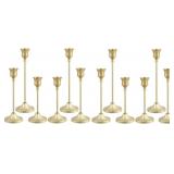 CANDLESTICK HOLDERS 4 SETS(12 PCS), GOLD CANDLE HO
