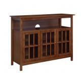 $287 BIG SUR 47.75 IN, DARK WALNUT TV STAND FITS U