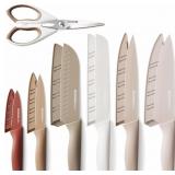 ASTERCOOK KNIFE SET, 13 PIECES KITCHEN KNIVES SET