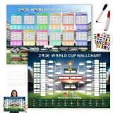 1 LOT OF 6-WORLD SOCCER CUP BALL 2026 SCHEDULE POS